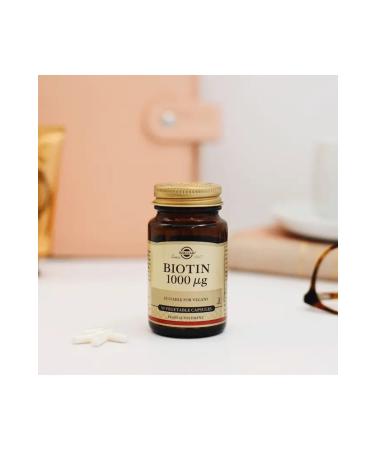 Solgar Biotin 1000 Mcg 50 Capsules - Buy Online on GoSupps.com