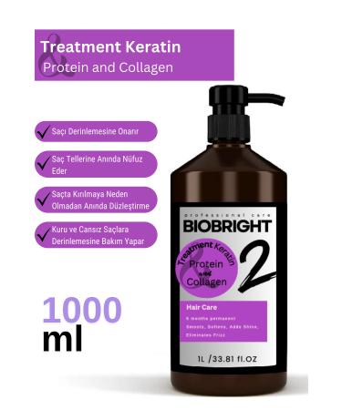 SHARZEM Biobright Nano Molecular Keratin Care - Brazilian Blow Dry Straightener 1000 ml