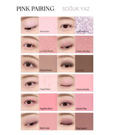 CLIO Light Textured Intense Color Eyeshadow Palette Clio Pro Eye Palette Air (04 Pink Pairing) - Buy Online on GoSupps.com
