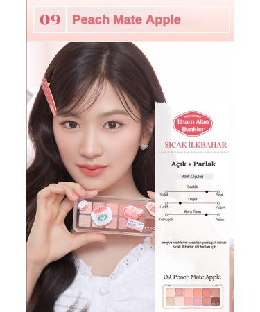 CLIO Light Textured Intense Color Eyeshadow Palette Clio Pro Eye Palette Air (09 Peach Mate Apple) - Buy Online on GoSupps.com