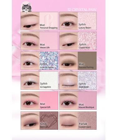 CLIO Light Textured Intense Color Eyeshadow Palette Clio Pro Eye Palette Air (12 Crystal Paw) - Buy Online on GoSupps.com