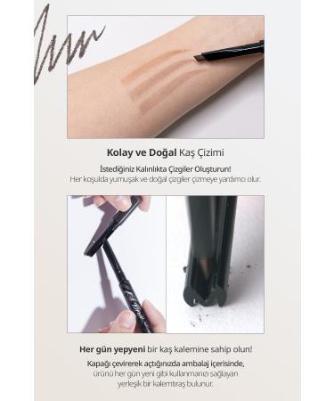 CLIO Fine Hexagonal Tip Eyebrow Pencil Clio Kill Brow Auto Hard Brow Pencil (01 Natural Brown) - Buy Online on GoSupps.com