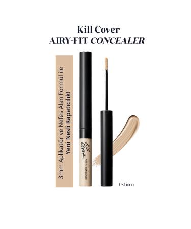 CLIO Light Formula Long-Lasting Concealer CLIO Kill Cover Airy-Fit Concealer (3 Linen)