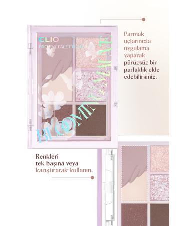 CLIO Clio Pro Eye Palette Mini (03 Blooming Mauve) - Eye-Catching Highly Pigmented Mini Eyeshadow Palette - Buy Online on GoSupps.com