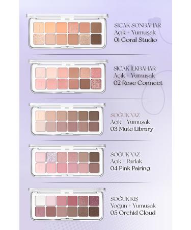 CLIO Light Textured Intense Color Eyeshadow Palette CLIO Pro Eye Palette Air (13 Dancing Smoky) - Buy Online on GoSupps.com