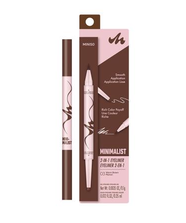 Miniso Minimalist Series Double-Sided Eyeliner (03 Red Brown) - Buy Online on GoSupps.com