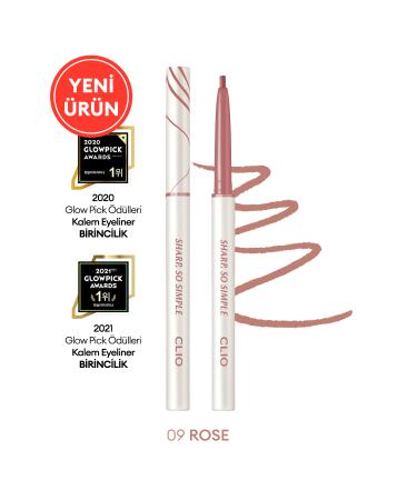 CLIO Waterproof Fine-Tipped Eyeliner CLIO Sharp So Simple Waterproof Pencil Liner (009 Rose)