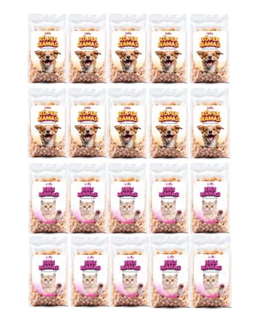 zpati Sevgi Aid Food for Street Animals 150 Gr X 10 Packages Cat + 150 Gr X 10 Packages Dog Food