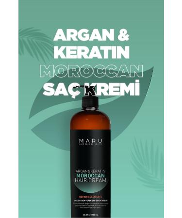 MARU Repairing Moisture Argan and Keratin Moroccan Hair Care Cream 750 ml 8699211721150 - Buy Online on GoSupps.com