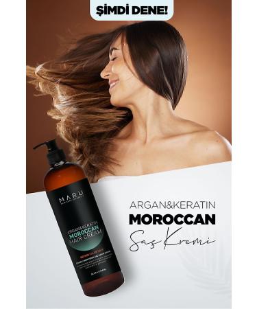 MARU Repairing Moisture Argan and Keratin Moroccan Hair Care Cream 750 ml 8699211721150 - Buy Online on GoSupps.com