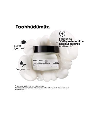 L'Oreal Professionnel METAL DETOX HAIR MASK 250 ml L'Oreal Professionnel - Sulfate-Free Metal Additive Protective Mask-VC86D