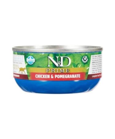 N & D Prime Wet Cat Food Chicken & Pomegranate Adult 70 G