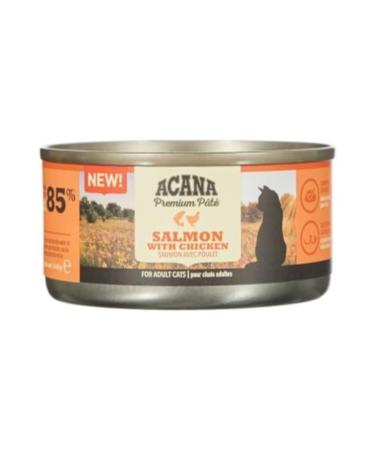 Acana Premium Pate Canned Cat Food Salmon and Chicken 85 Gr