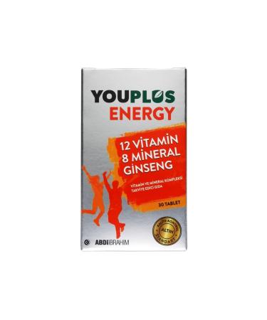 Youplus Energy Vitamin and Mineral Complex 30 Tablets - Buy Online on GoSupps.com