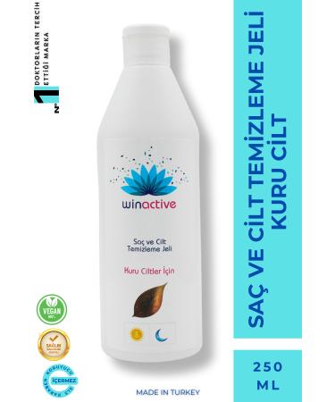 Beisya Winactive Hair and Skin Cleansing Gel for Dry Skin 250 ml