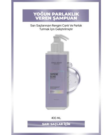 Level Mood Premium Supreme Blond Blonde Hair Care Shampoo 400ml Level Mode