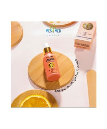 AURA GLOW Brightening Vitamin C Serum (Vitamin C Hyaluronic Acid Vitamin E Niacinamide)