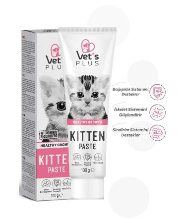 Vet's Plus Kitten Malt Paste 100gr (MULTIVITAMIN FOR MOTHER AND KITTENS) - Buy Online on GoSupps.com