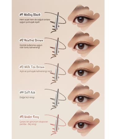 PERIPERA Waterproof Easy-to-Use Eyeliner Peripera Speedy Pencil Liner (3 Milk Tea Brown) - Buy Online on GoSupps.com