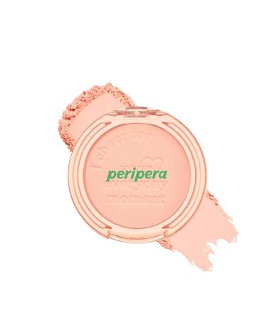 PERIPERA Pastel Tones Sebum Balancing Powder Blush Peripera Pure Blushed Sunshine Cheek (18 Shy Coral)