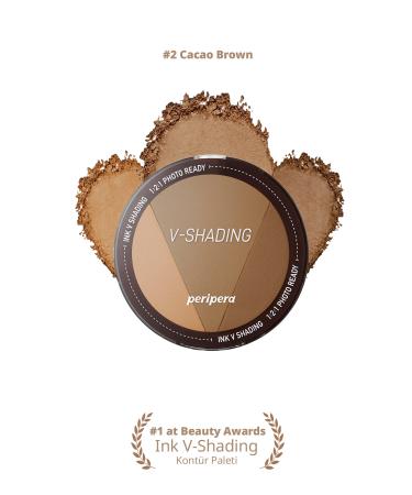 PERIPERA Contour Offering Natural Shading with Warm and Cold Tones Peripera Ink V Shading (02 Cacao Brown)