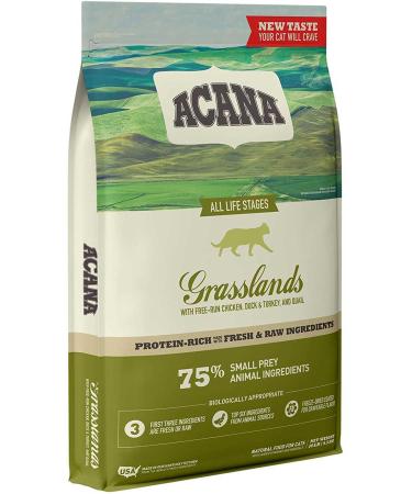 Acana Grasslands Poultry Cat Food for All Breeds and Life Stages 1.8kg