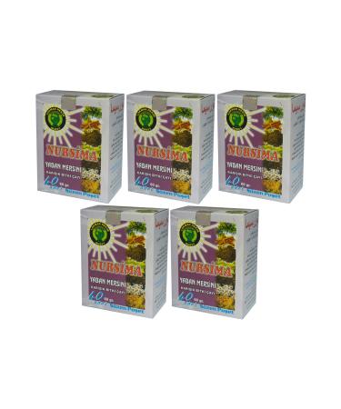 Nursima Blueberry Mixed Herbal Tea 40' Filter Bags 5 Boxes
