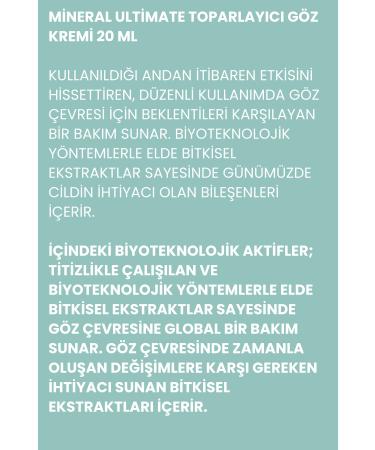 Sheida Mineral Ultimate Anti-Wrinkle & Lifting Eye Cream 20ml - Buy Online on GoSupps.com