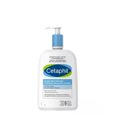 Cetaphil Gentle Skin Cleanser- Sensitive Face and Skin Cleanser- 1 Liter