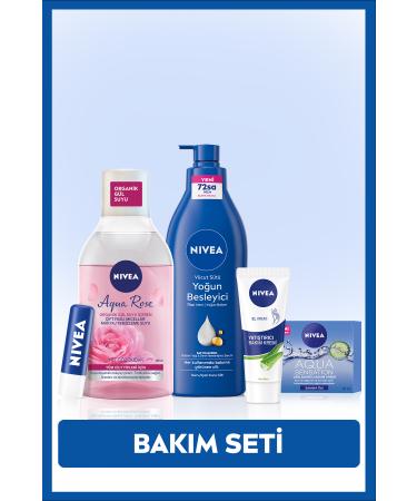 NIVEA Nourishing Body Milk 400ml Make-Up Remover Water 400ml Hand Cream Face Cream and Lip Care Cream