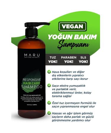 MARU Argan & Keratin Vegan Milk Essence Care Shampoo 400 ml 8699211807472