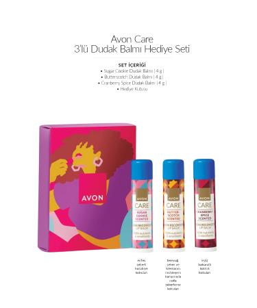 Avon Care Festive 3-Piece Lip Balm Gift Set