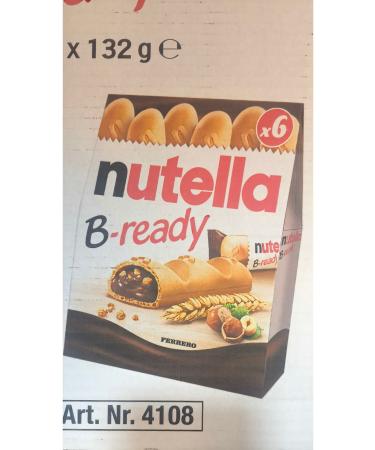 Nutella B-Ready 22 Grams x 6 Pieces (Total 132 Grams) - Buy Online on GoSupps.com