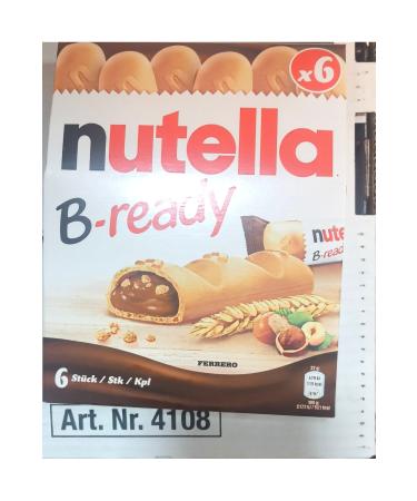 Nutella B-Ready 22 Grams x 6 Pieces (Total 132 Grams)