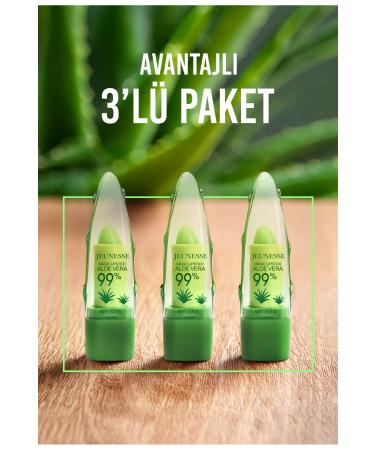 Jeunesse Aloe Vera Magic Lip Stick 3.5 grams * 3 pieces - Magic Lip Balm - Buy Online on GoSupps.com