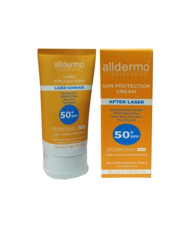 Alldermo Spf 50 After Laser Hair Removal Cream 50 ml Tube