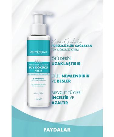 dermirejuve pure cosmetics Hair Removal Cream 120 ml - Buy Online on GoSupps.com