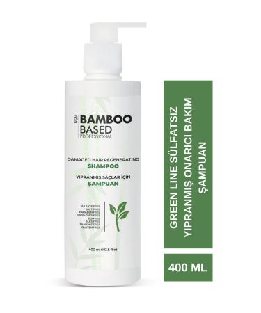 Bamboo Based Professional Organic Keratin Renewing Repairing Hair Care Shampoo 400ml
