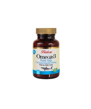 Balen Omega 3 Fish Oil Softgel 650 Mg* 100 | Heart Brain and Eye Containing Omega 3 570008
