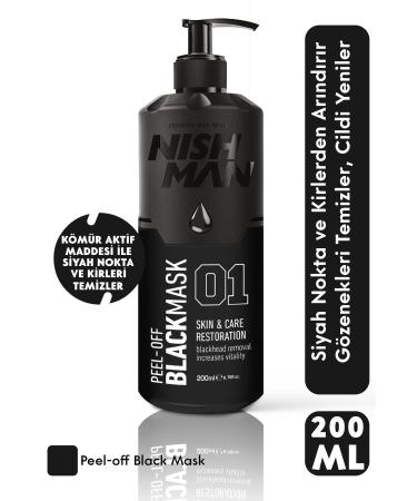 NISHMAN Peelable Black Face Mask 200 ml