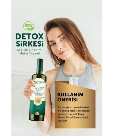 Nuveden Detox Vinegar Prebiotic Helps to Eliminate Edema and Lose Weight 250 ml - Buy Online on GoSupps.com
