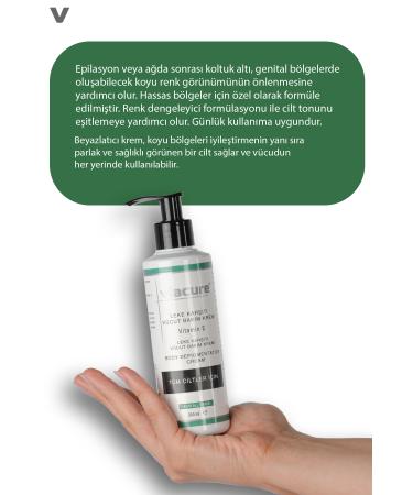 Viacure Whitening Anti-Stain Body Care Cream 200 ml Skin Care - Buy Online on GoSupps.com