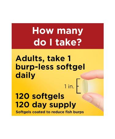 Nature Made Omega 3 Fish Oil 1200 Mg 120 Softgel - Buy Online on GoSupps.com