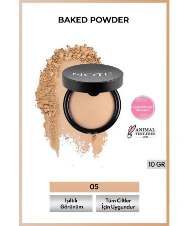 Note Cosmetics Long-Lasting Radiant Powder Powder That Balances Makeup - 05 Soft Beige Passi-276