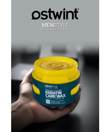 Ostwint Professional Hair Styling Keratin Care Wax Natural and Strong Hold Long-Term Effect No:03 150ml - Buy Online on GoSupps.com