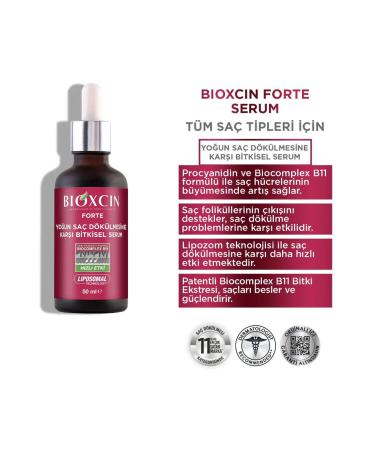 Bioxcin Forte Intensive Anti-Hair Loss Herbal Serum 3x50ml (5 PIECES) + (1 PIECE 50 ML SERUM) - Buy Online on GoSupps.com