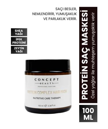 Concept Beauty Protein Complex Hair Mask Sericin-shea Oil-keratin Essence-Care for Damaged Hair (100 ML)