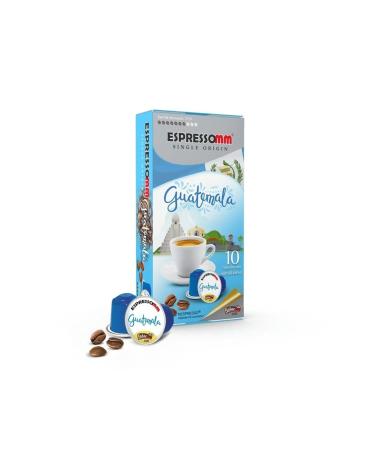 ESPRESSOMM GUATEMALA Aluminum Capsule Coffee Compatible with Nespresso Machines (1 Pack - 10 Capsules)