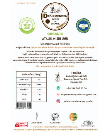 Organic Heirloom Corn Flour from the Mill - 5 Kilos - Buy Online on GoSupps.com