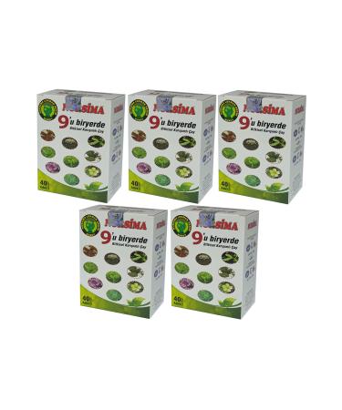 Nursima 9 in 1 Herbal Mixed Tea 40's Filter Bags 5 Boxes
